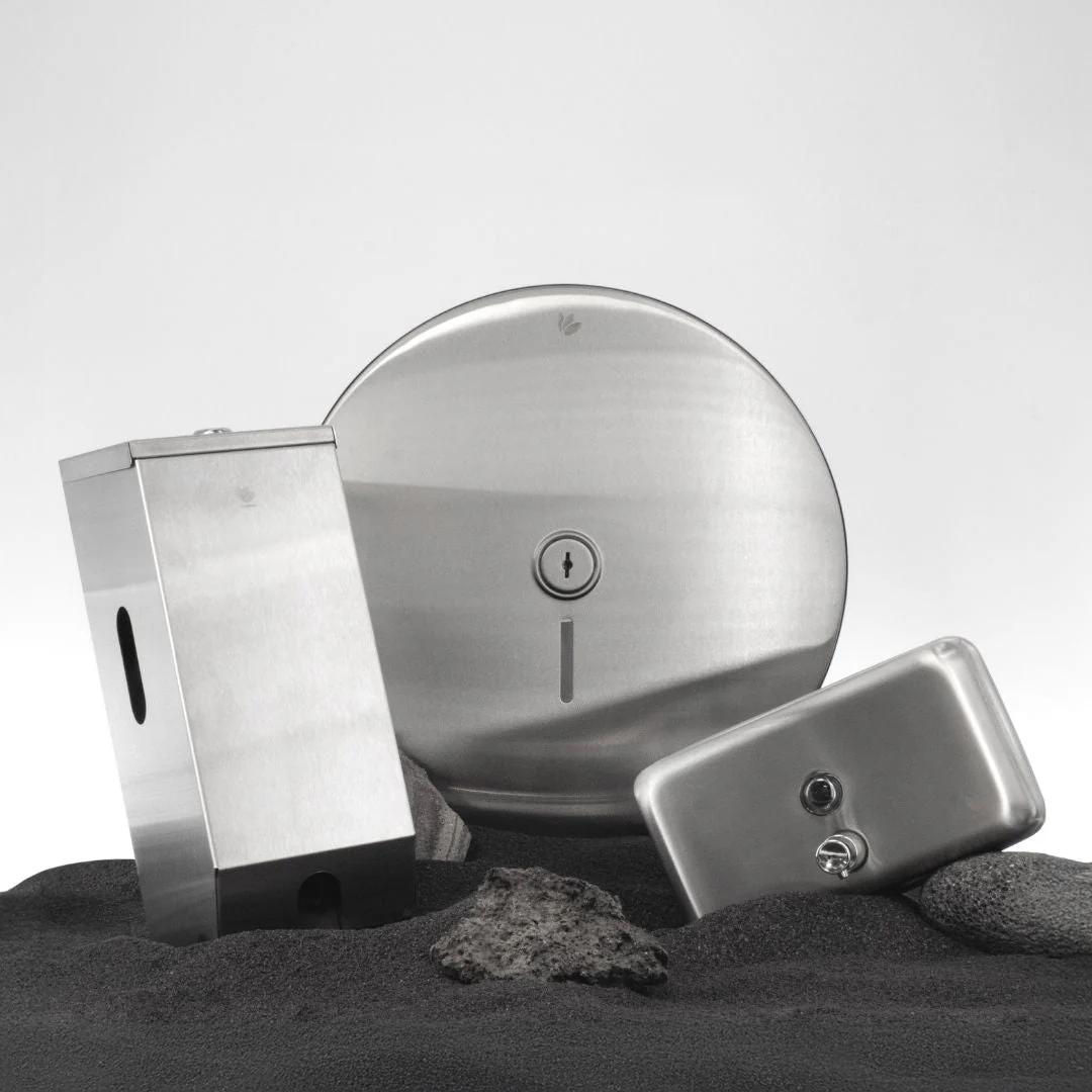 Stainless Steel Free Standing Toilet Brush Set - Image 6