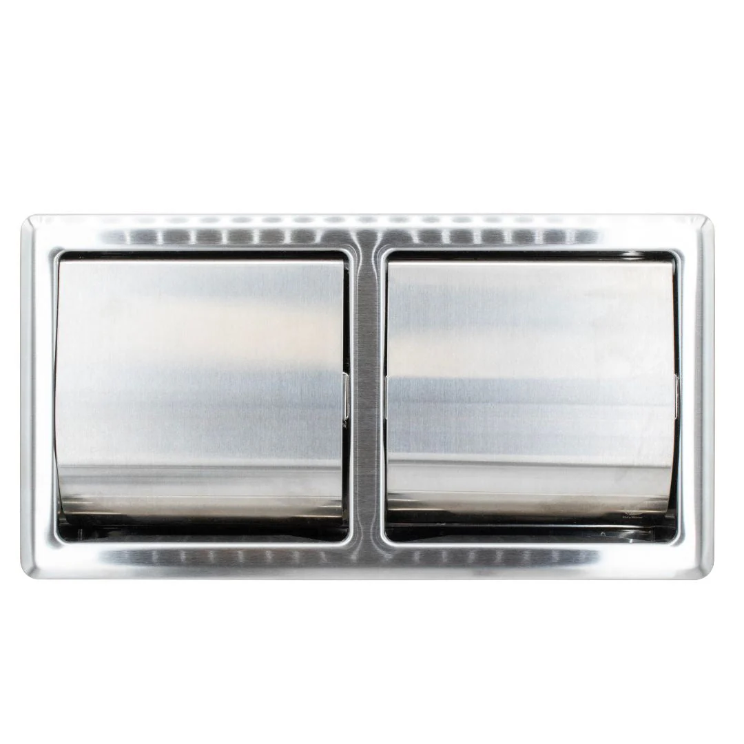 Stainless Steel Toilet Roll Holder - 2 Roll - Image 3